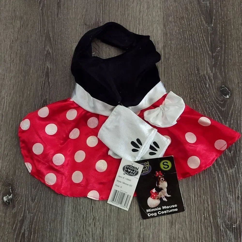Disney Minnie Mouse Dog Halloween Costume - Small